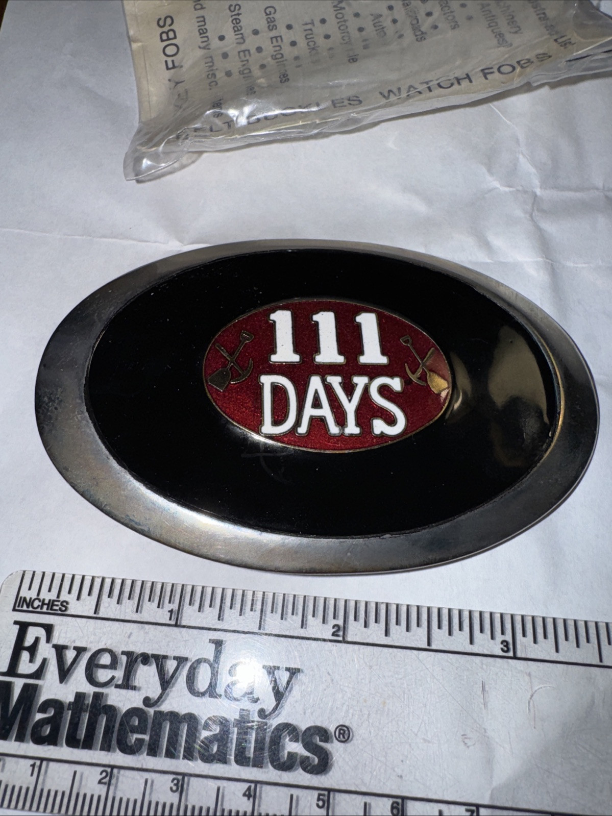 Vintage 111days Coal Miner Strike Memorial Silver Belt Buckle Rare Freeship