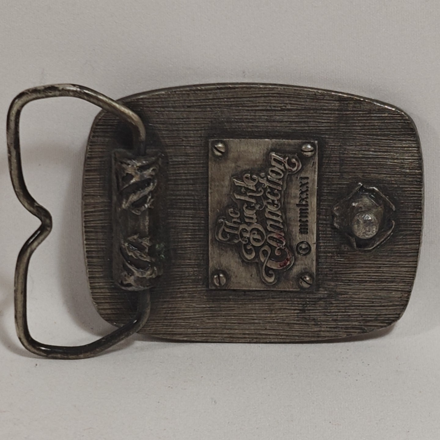 The Space Shuttle Belt Buckle Vintage 1981 Silvertone The Buckle Connection 3×2&Prime;