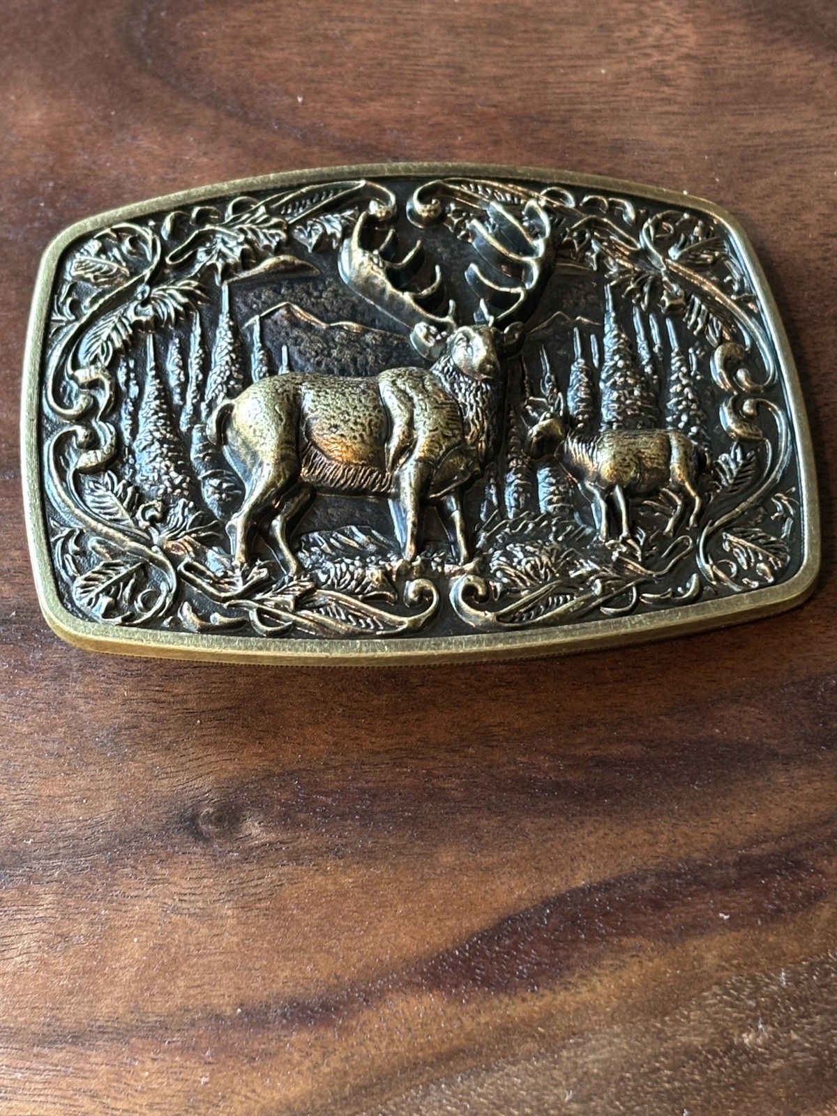 Men Metal Cowboys Belt Buckle Deer Nature Hunter Western Perfect Christmas gift