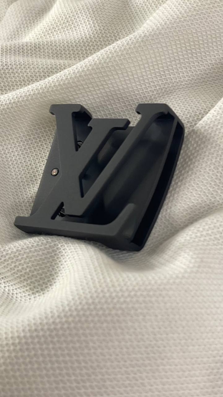 Louis Vuitton LV Belt Buckle Matte Black Initiales Replacement Buckle