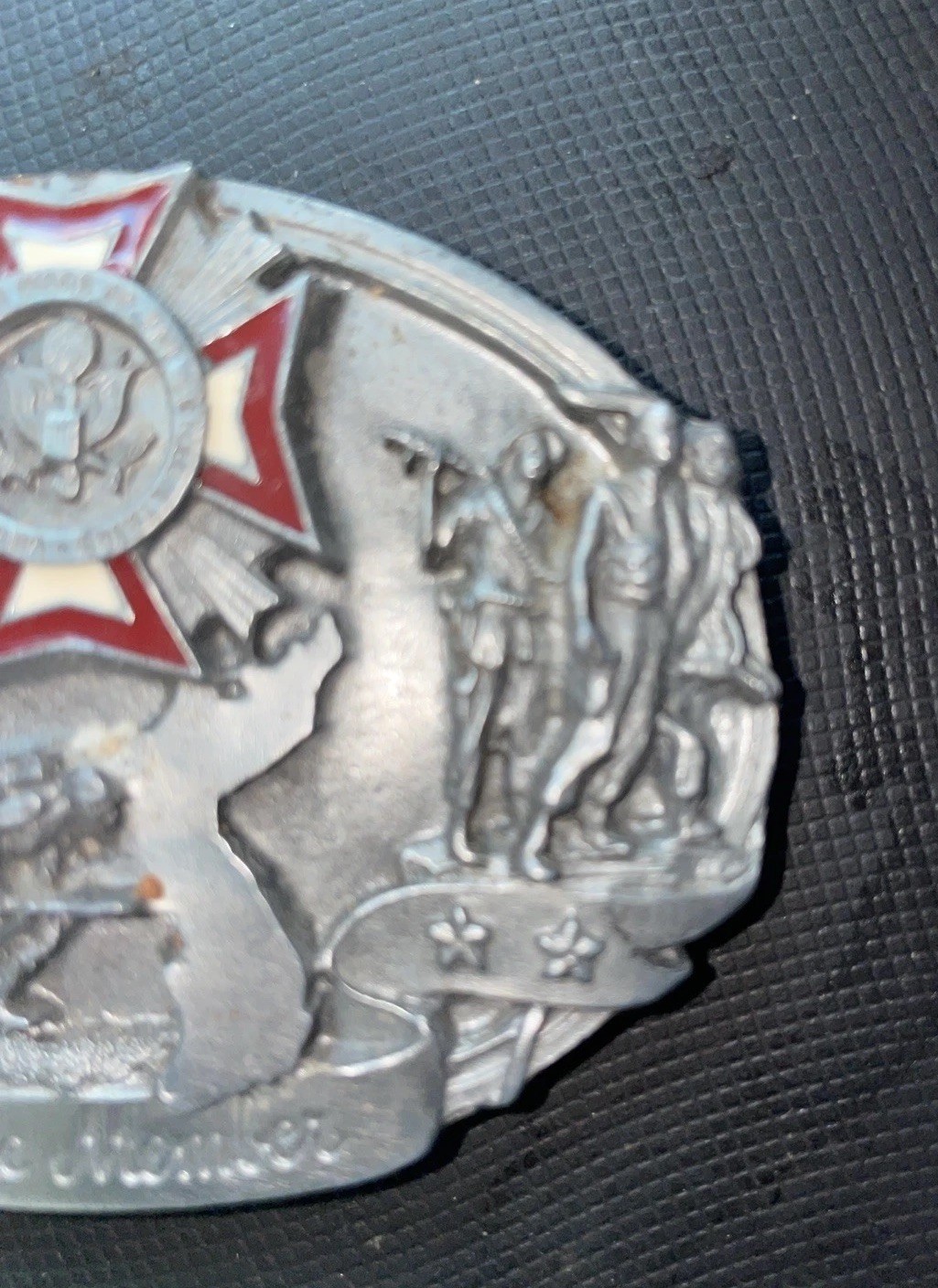 VFW Life Member Belt Buckle 1987 Siskiyou Buckle Co B71 Williams OR USA Vintage