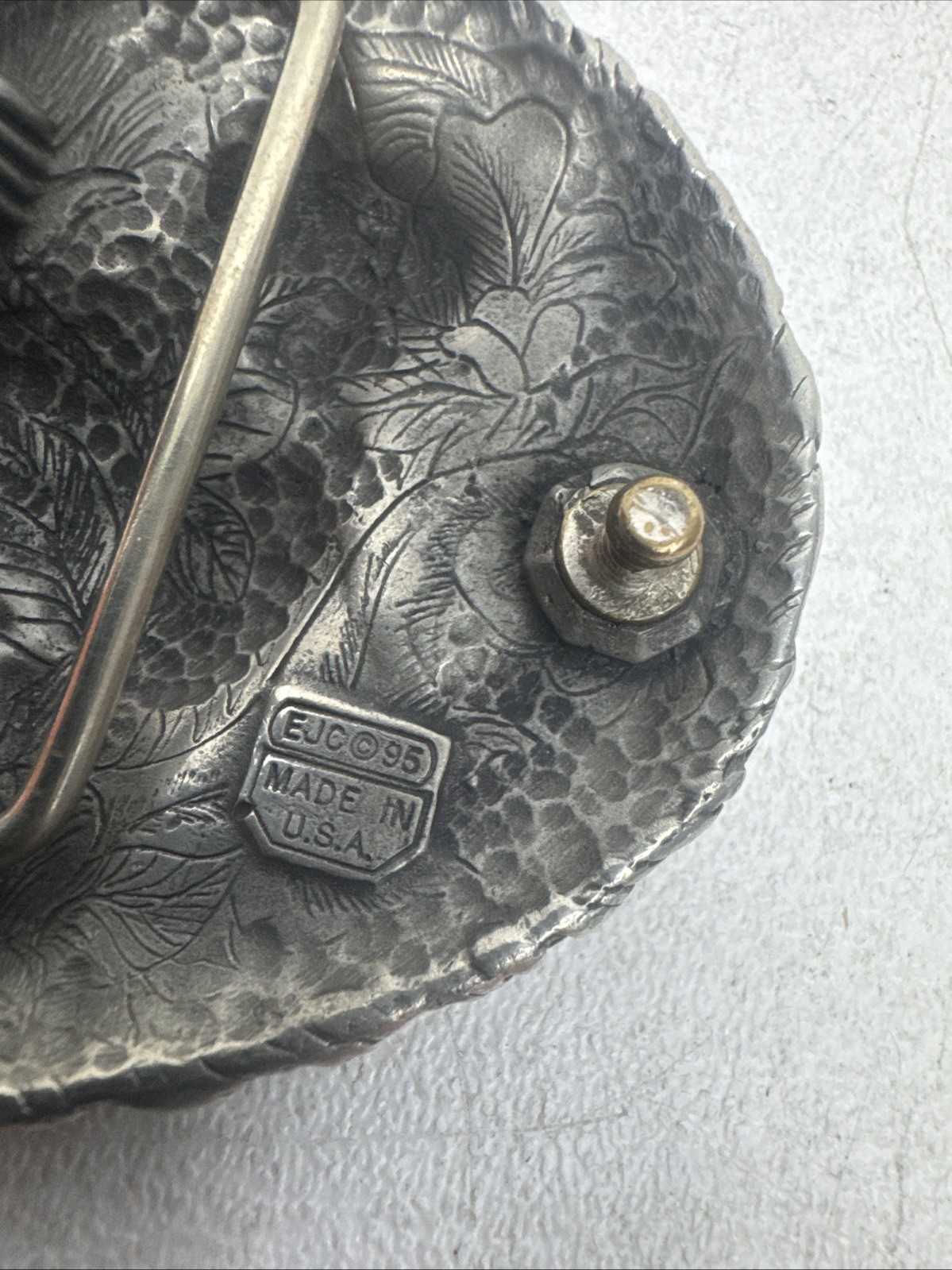 Alpha Wolf Silver Belt Buckle Made In The USA 1995