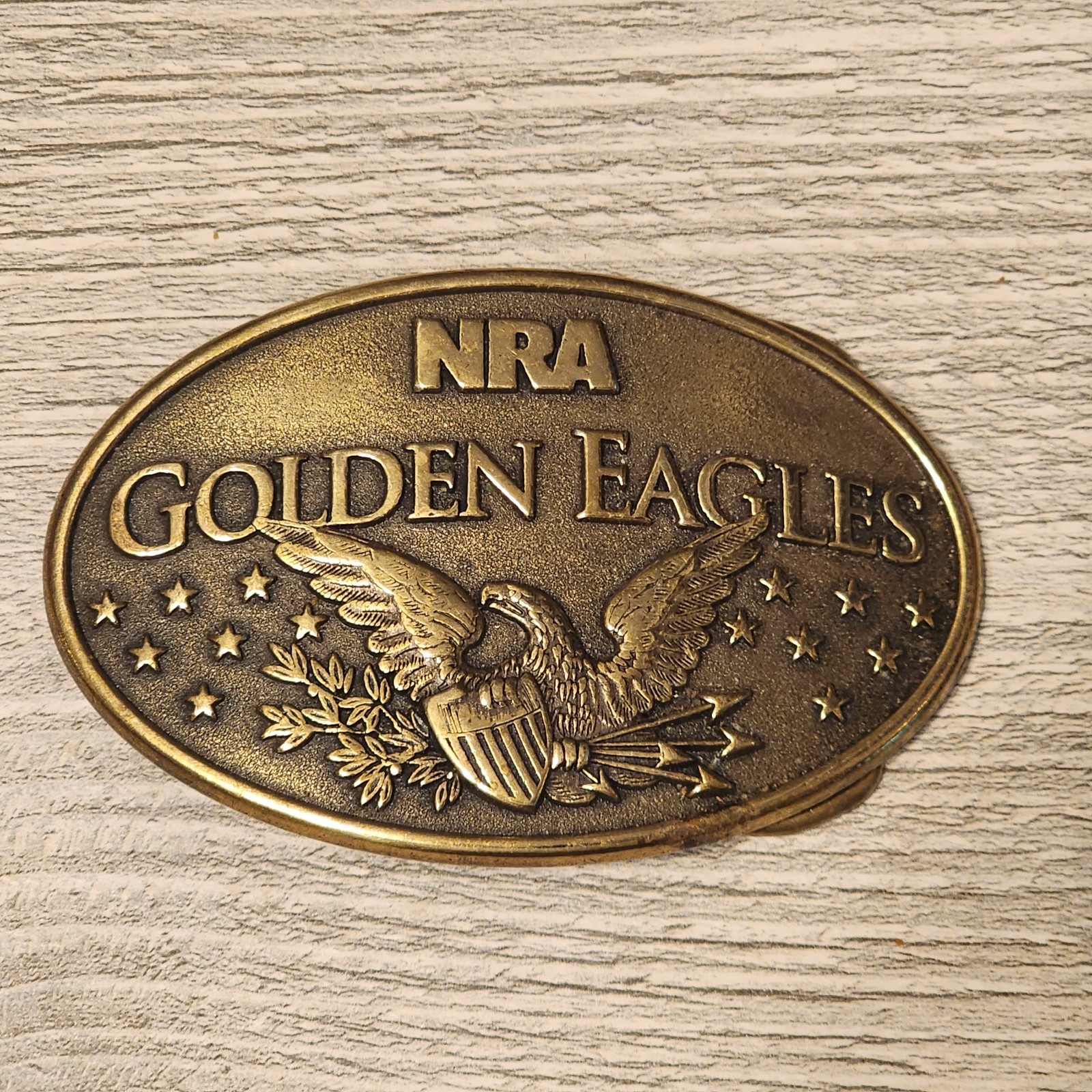 Choice – Vintage Belt Buckle; NRA; Operation Desert Storm; Vietnam; Hunting