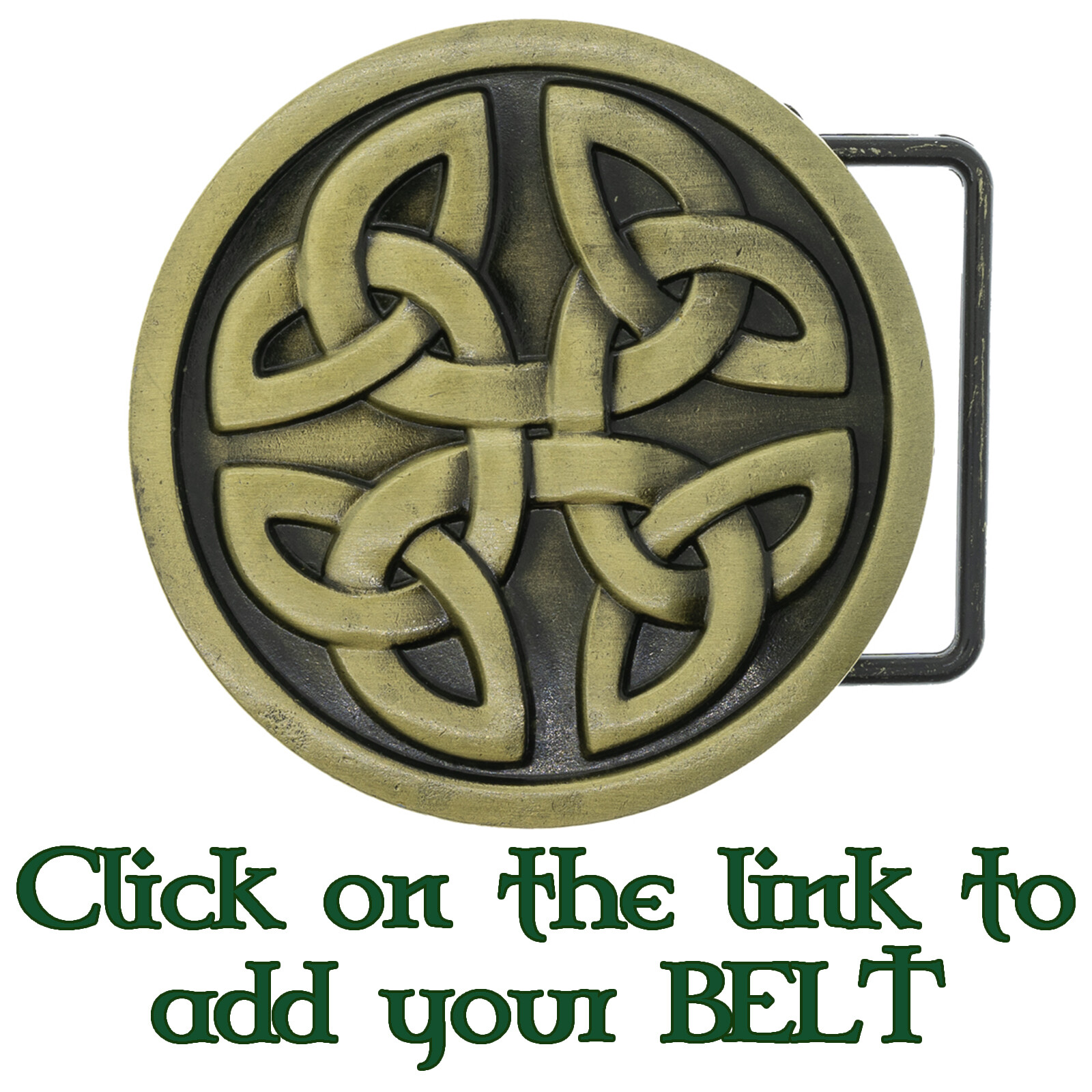 Celtic Cross Knotwork Belt Buckle Metal Biker Gothic Scottish Gaelic