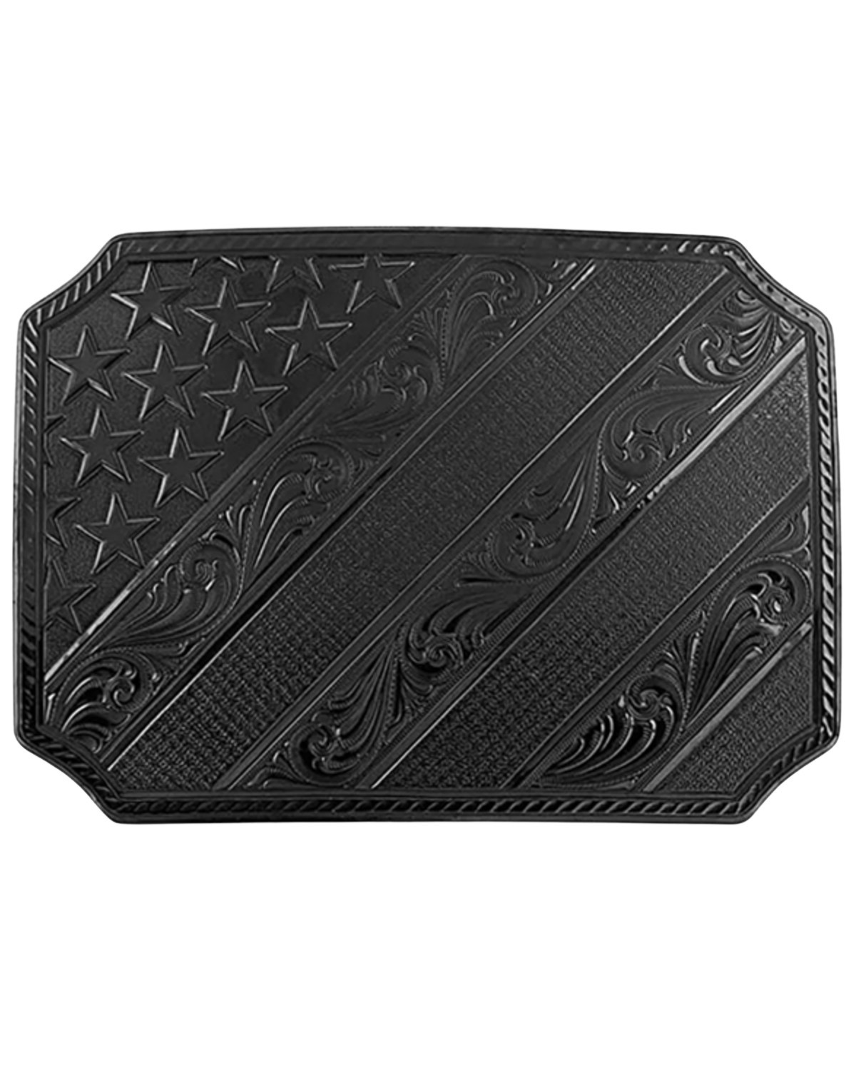 Montana Silversmiths Unisex Dawn'S Early Light Star And Stripes Belt Buckle