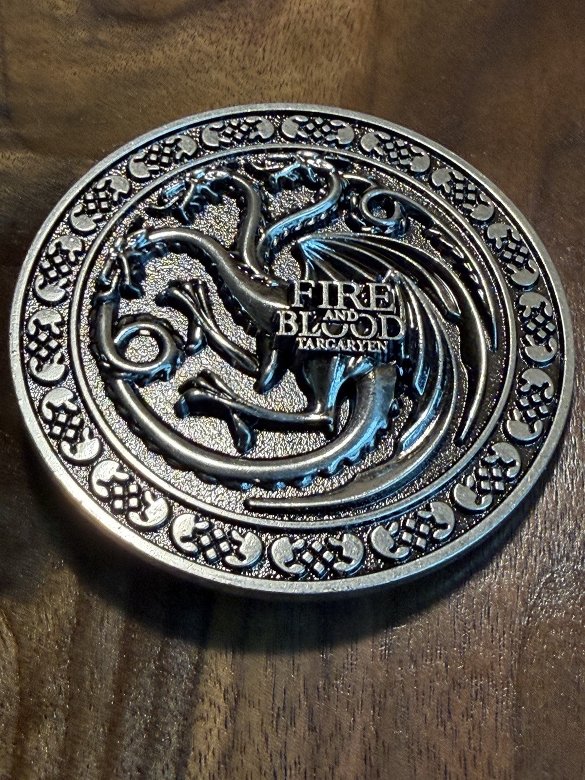 Game of Thrones House Targaryen Dragon Enamel Metal Belt Buckle