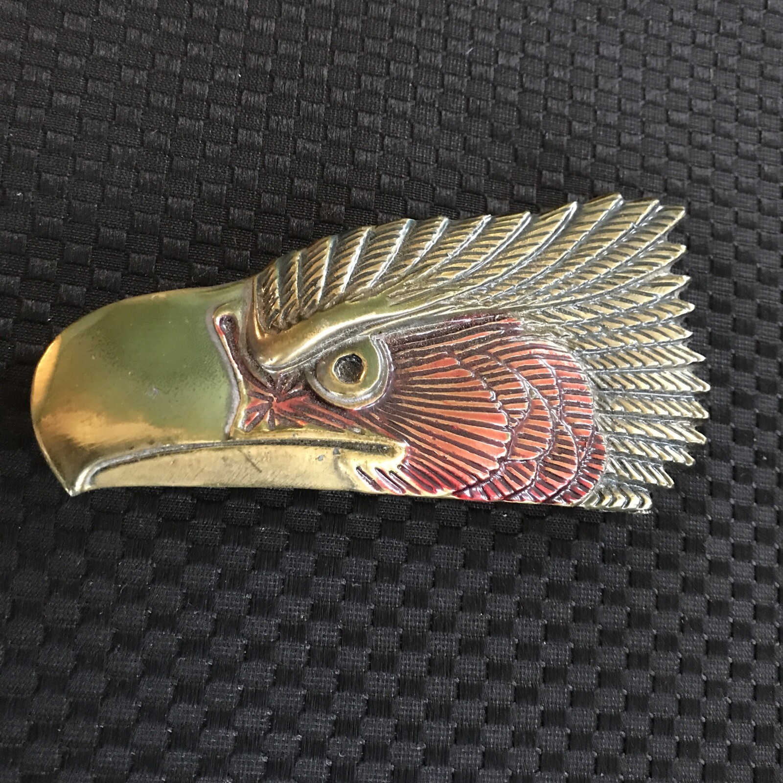 Vtg. 1979 Eagle Belt Buckle The Great American Buckle Co. #120 Brass USA mk