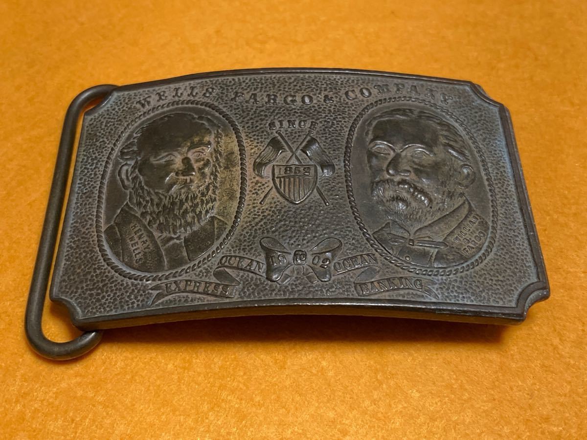Tiffany & Co London Vintage Belt Buckle Wells Fargo & Co Wells & Fargo Founders