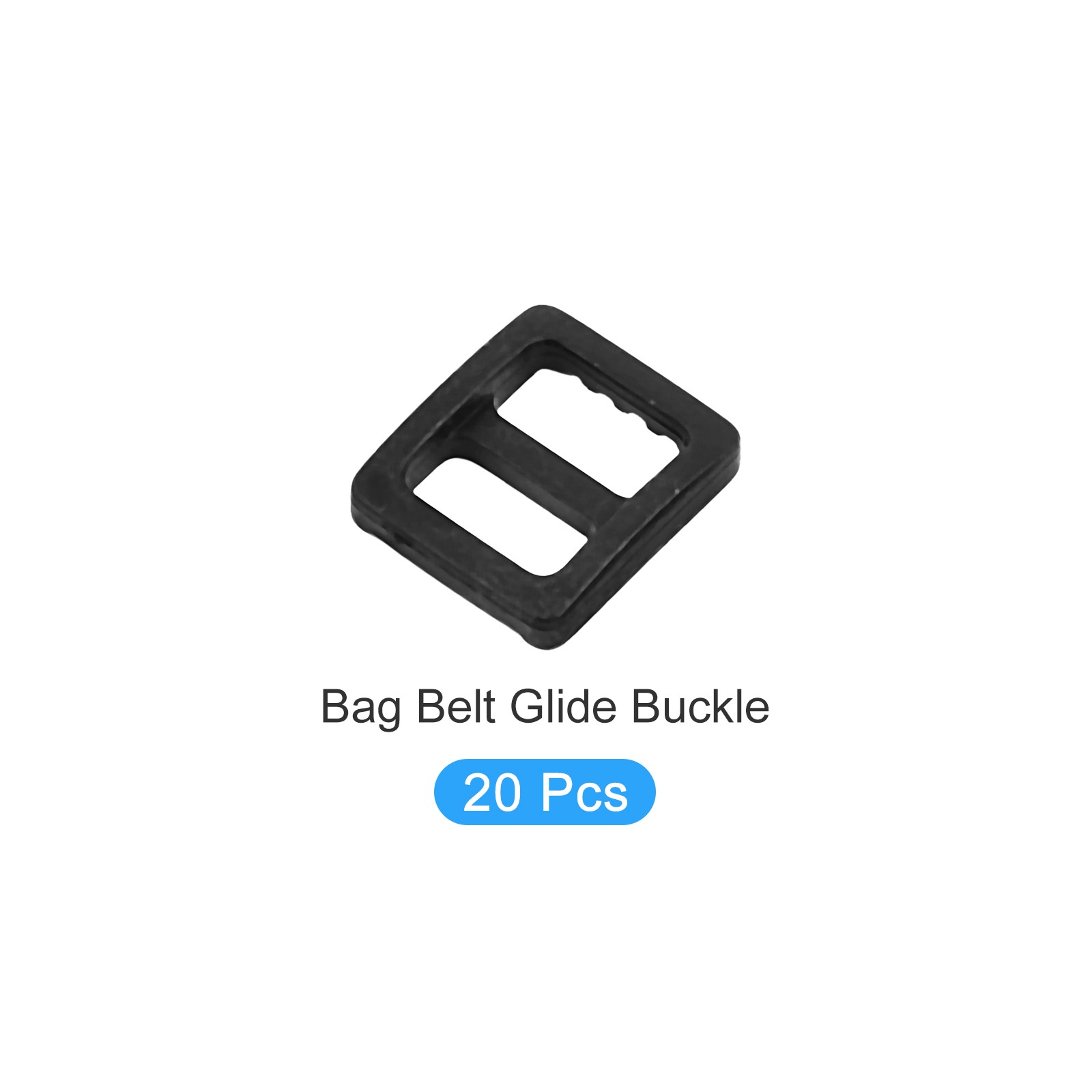Bag Belt Glide Buckle (1cm/0.4&Prime;) 20Pcs, Plastic Adjustable Buckle Fasteners