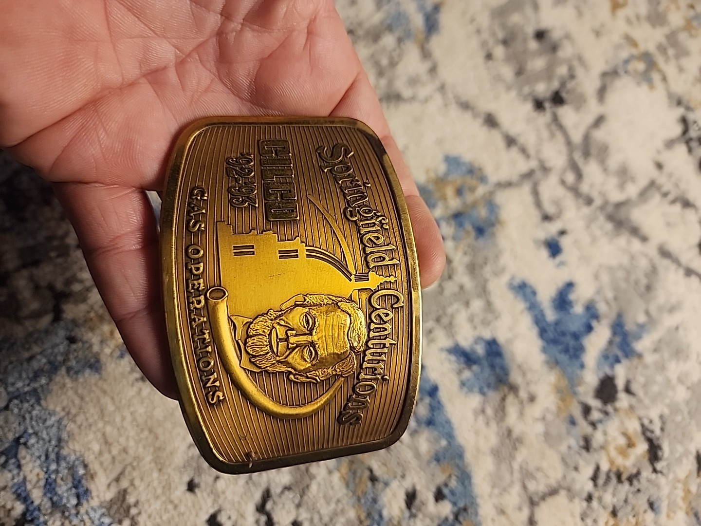 VTG Cilco Gas Operations Springfield Centurions Company Belt Buckle Lincoln