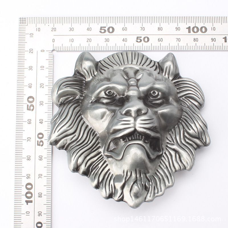 Lion Head Buckle-Handmade Belts Buckles DIY Component Waistband Accessorie 3.8CM