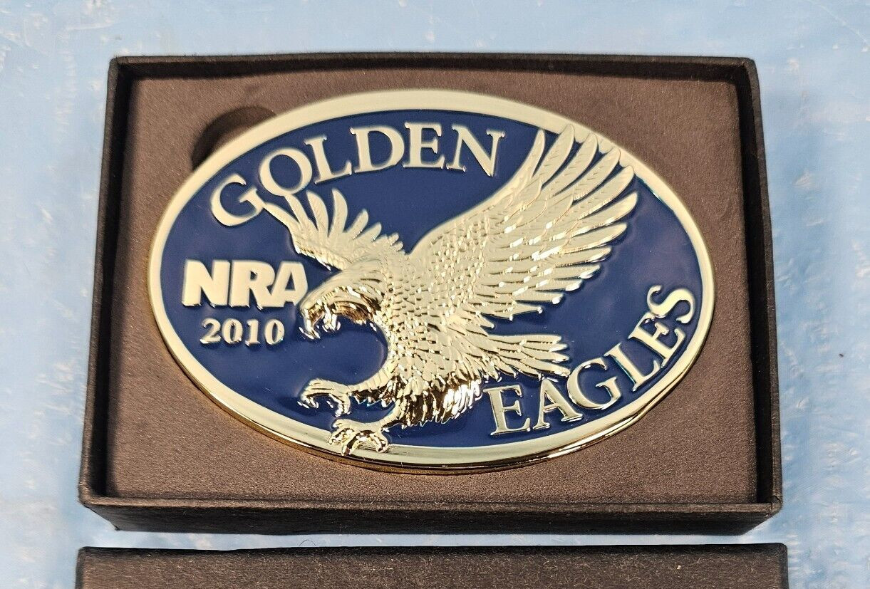 NRA 2010 Golden Eagles Belt Buckle New