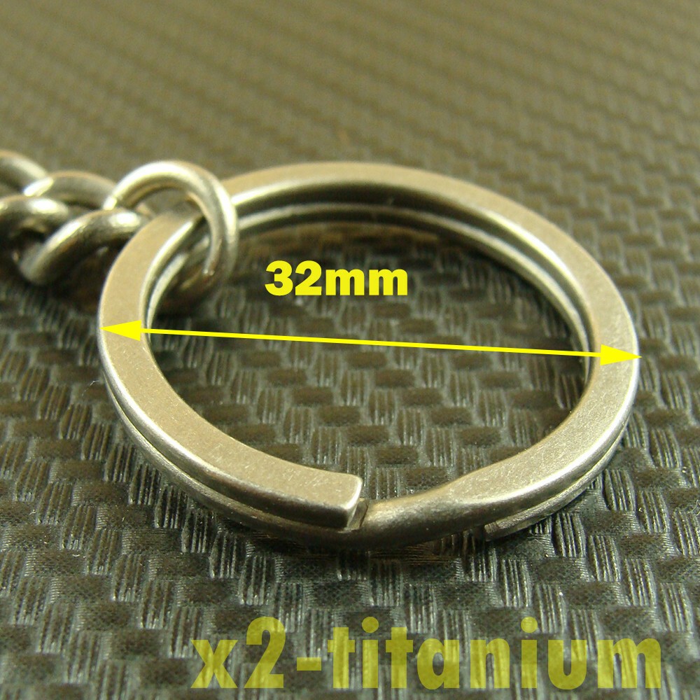 Titanium Key chain ring snap hook carabiner clip bottle opener XH626