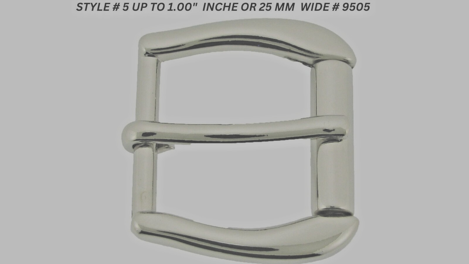 Pin Belt Buckles for Men&rsquo;s Fits 1.0″ inch 25mm Watch Belt Silver Chrome Metal