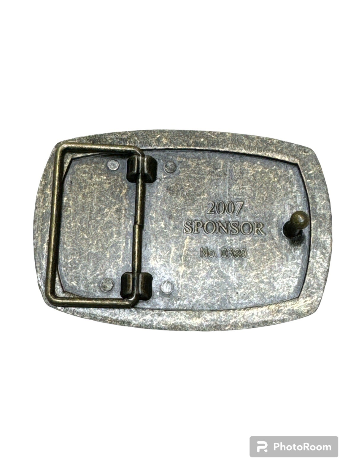 The American Veterans Disabled For Life Memorial Belt Buckle 2007 Sponsor #0369