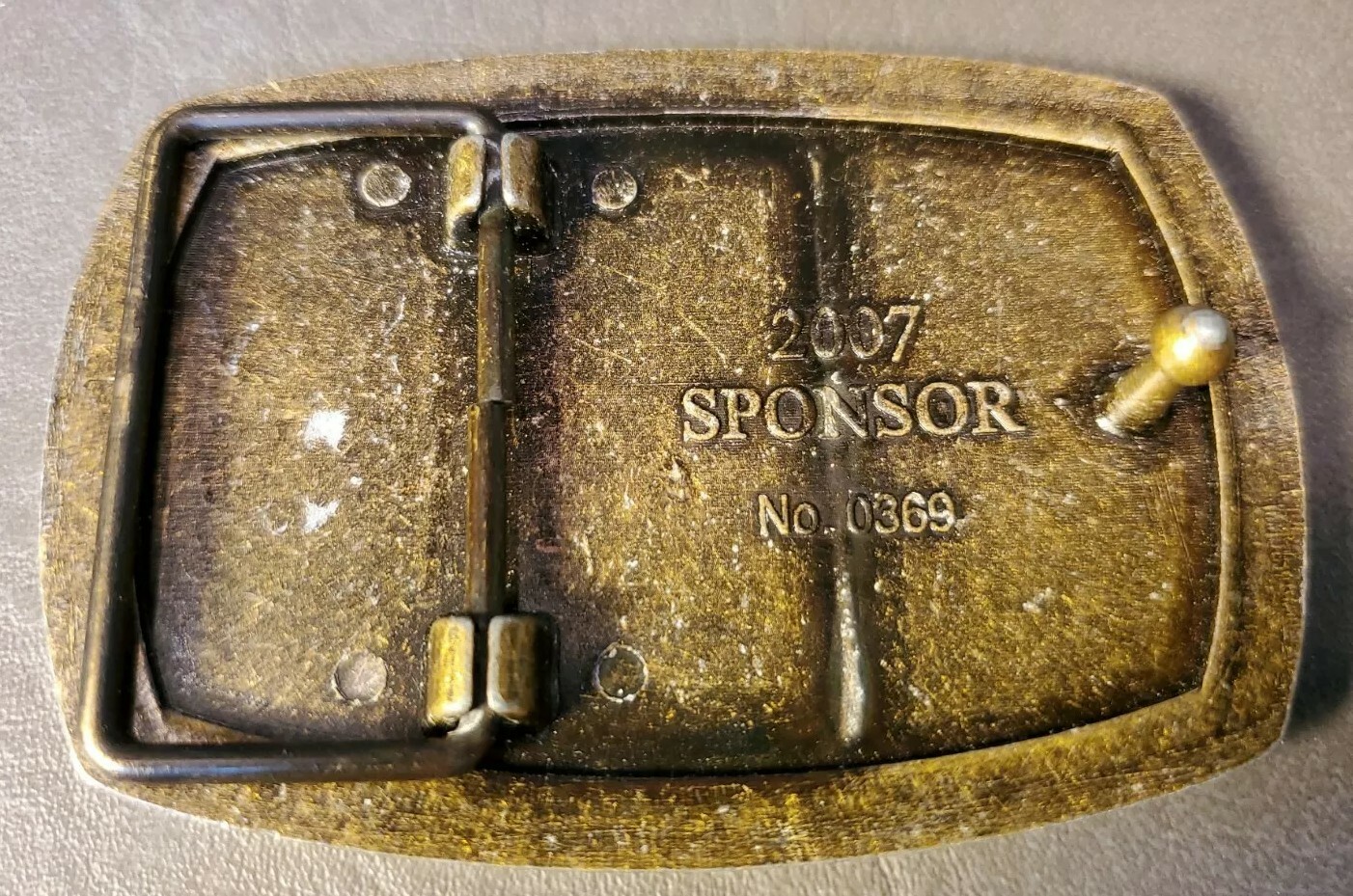The American Veterans Disabled For Life Memorial Belt Buckle 2007 Sponsor #0369
