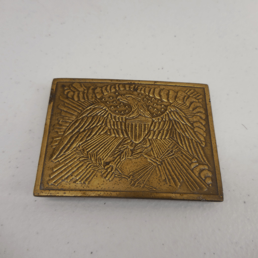 Retro Wilkinson Export Brass American Eagle Stars Stripes Statement Belt Buckle