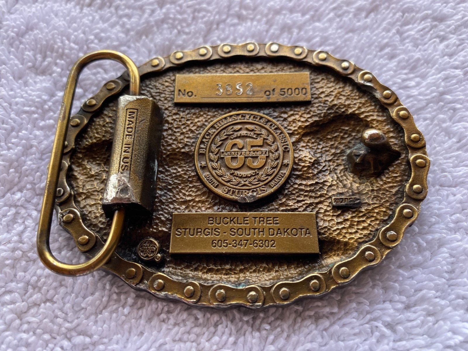 Limited Edition #3852 / 5000 STURGIS Black Hills Cycle Classic 2005 Belt Buckle