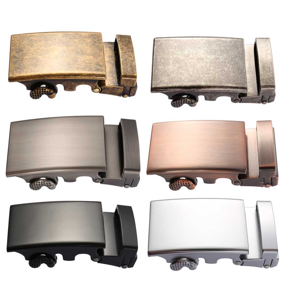 Classic Men&rsquo;s Automatic Slide Buckle Replacement Rectangle Ratchet Belt Buckle