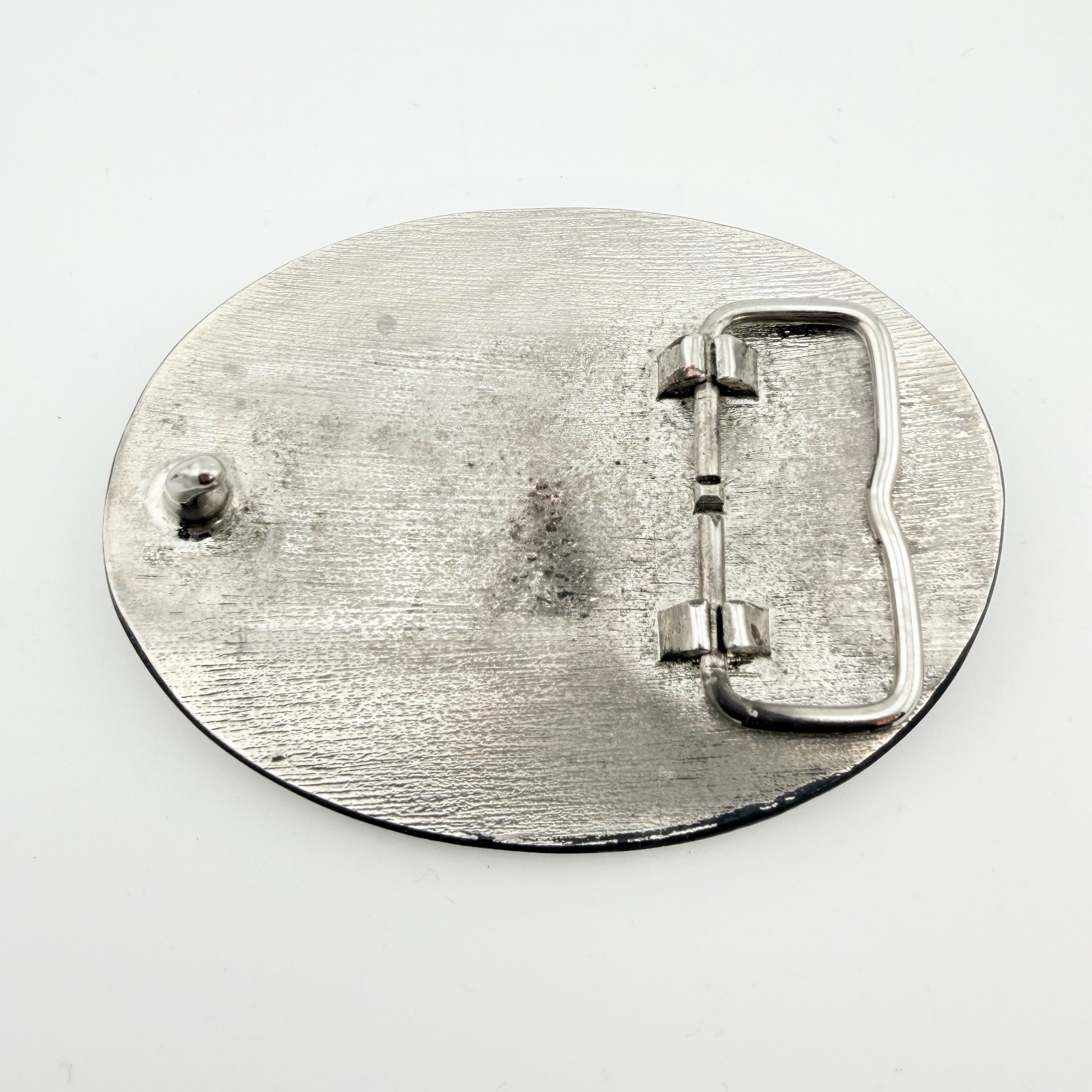 Bull Rider USA Rodeo Cowboy AMERICAN FLAG Silver Tone Belt Buckle