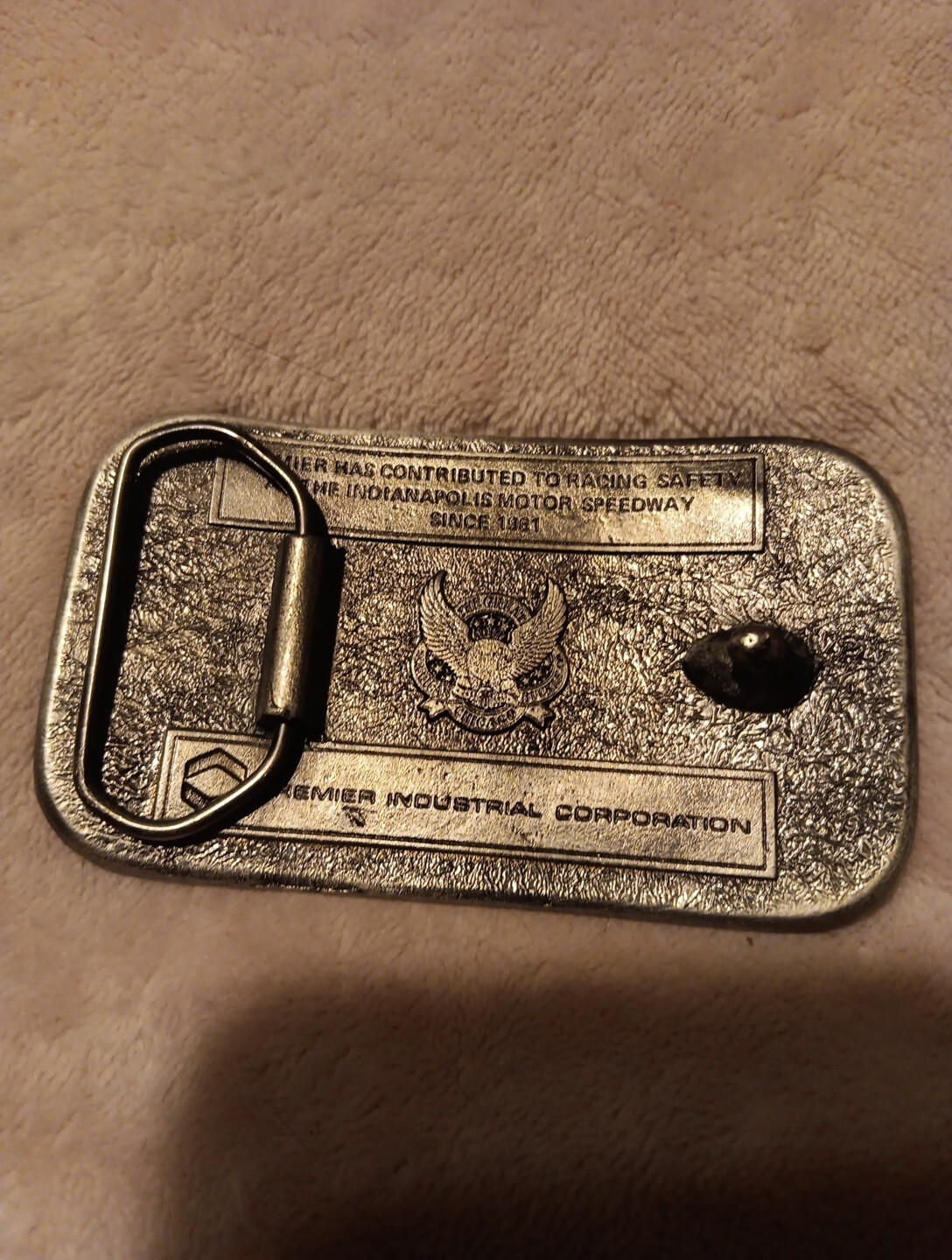New Vintage Indy 500 Belt Buckle Premier