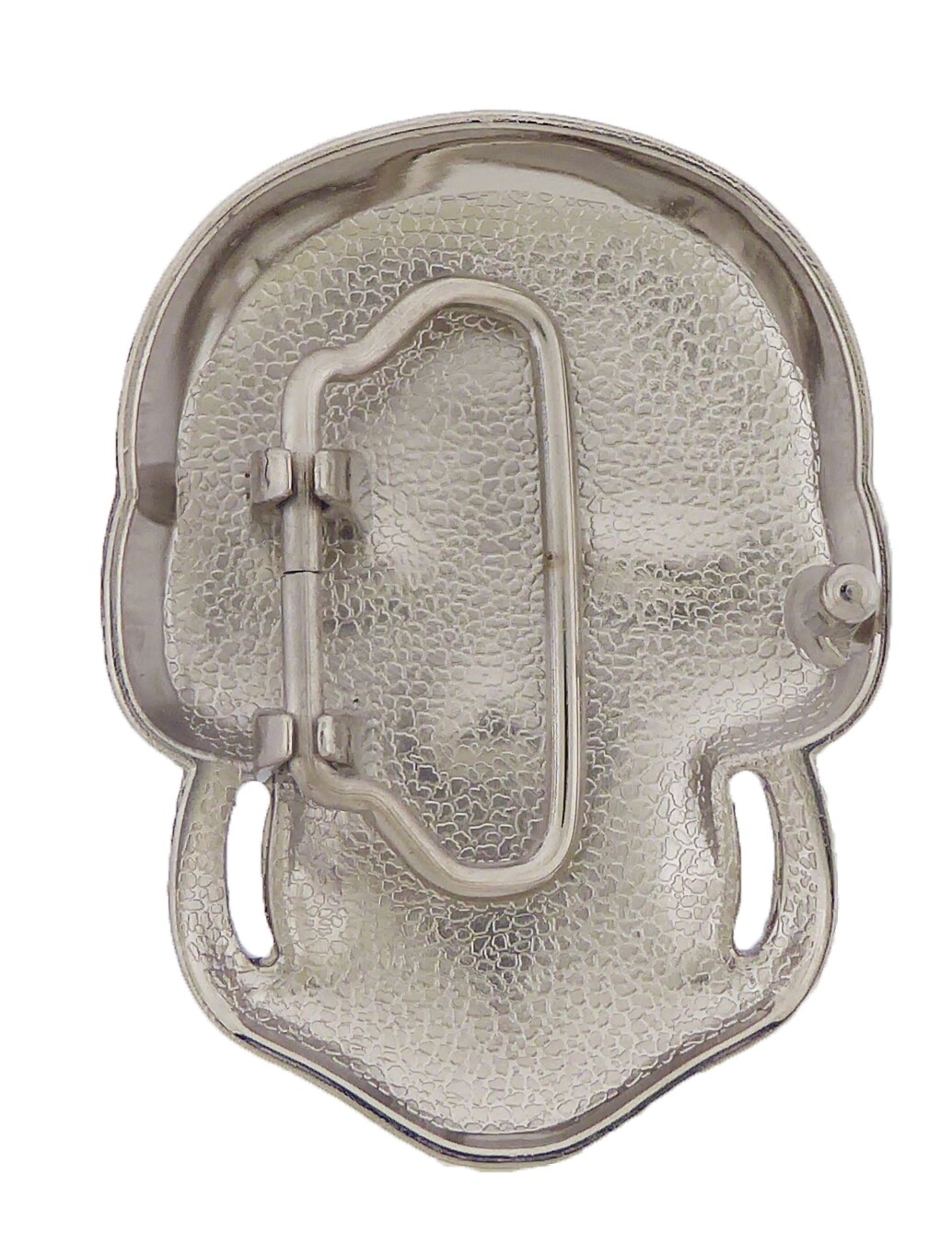 Skull Jim Jones Belt Buckle Blinged Out Silver Tattoo Halloween Costume Fashion