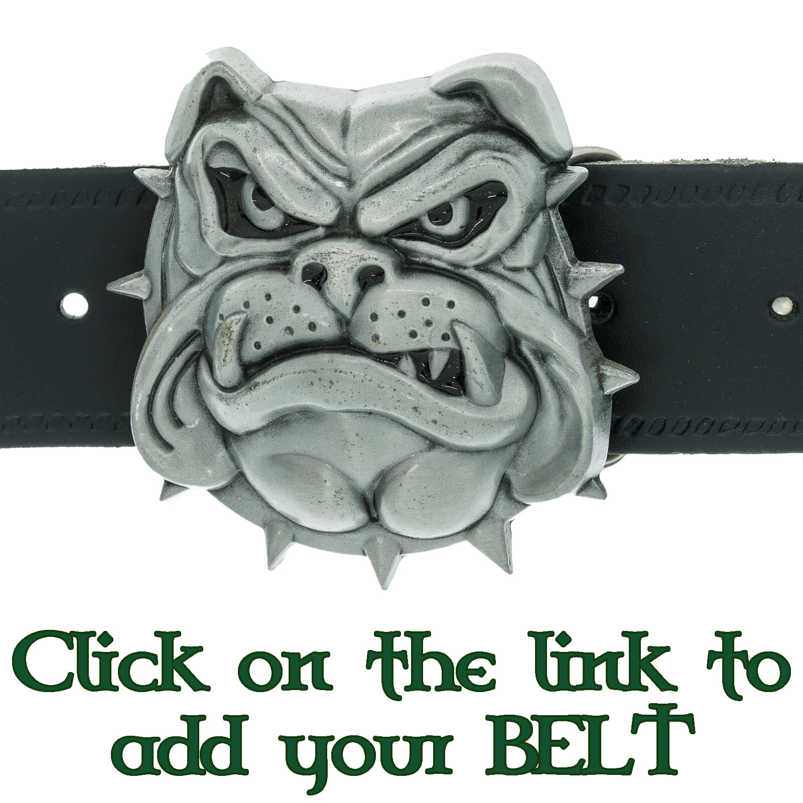 British Bulldog Belt Buckle Biker