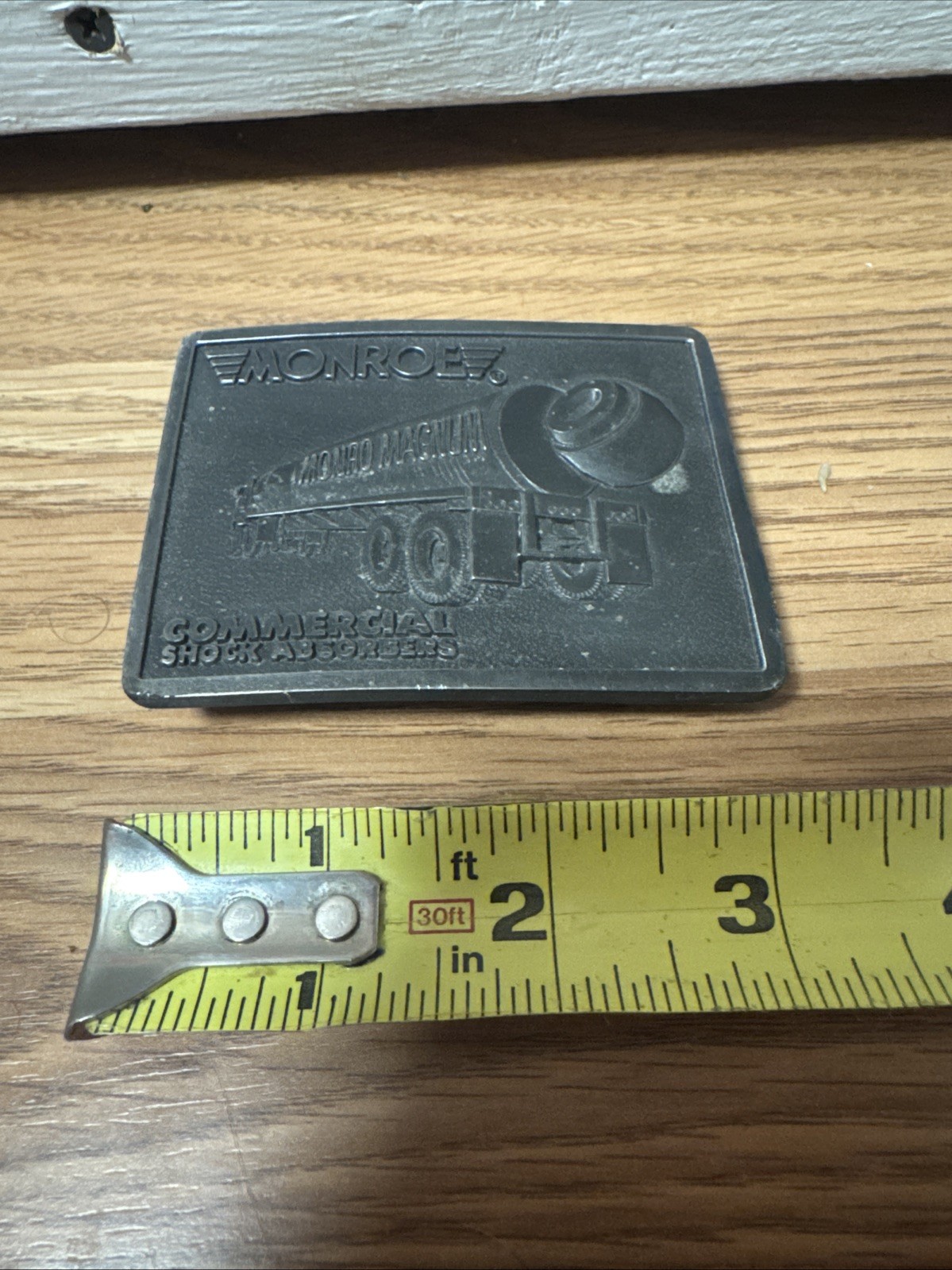 1976 R&S Monroe Commercial Shock Absorbers Flatbed Truck Metal Belt Buckle