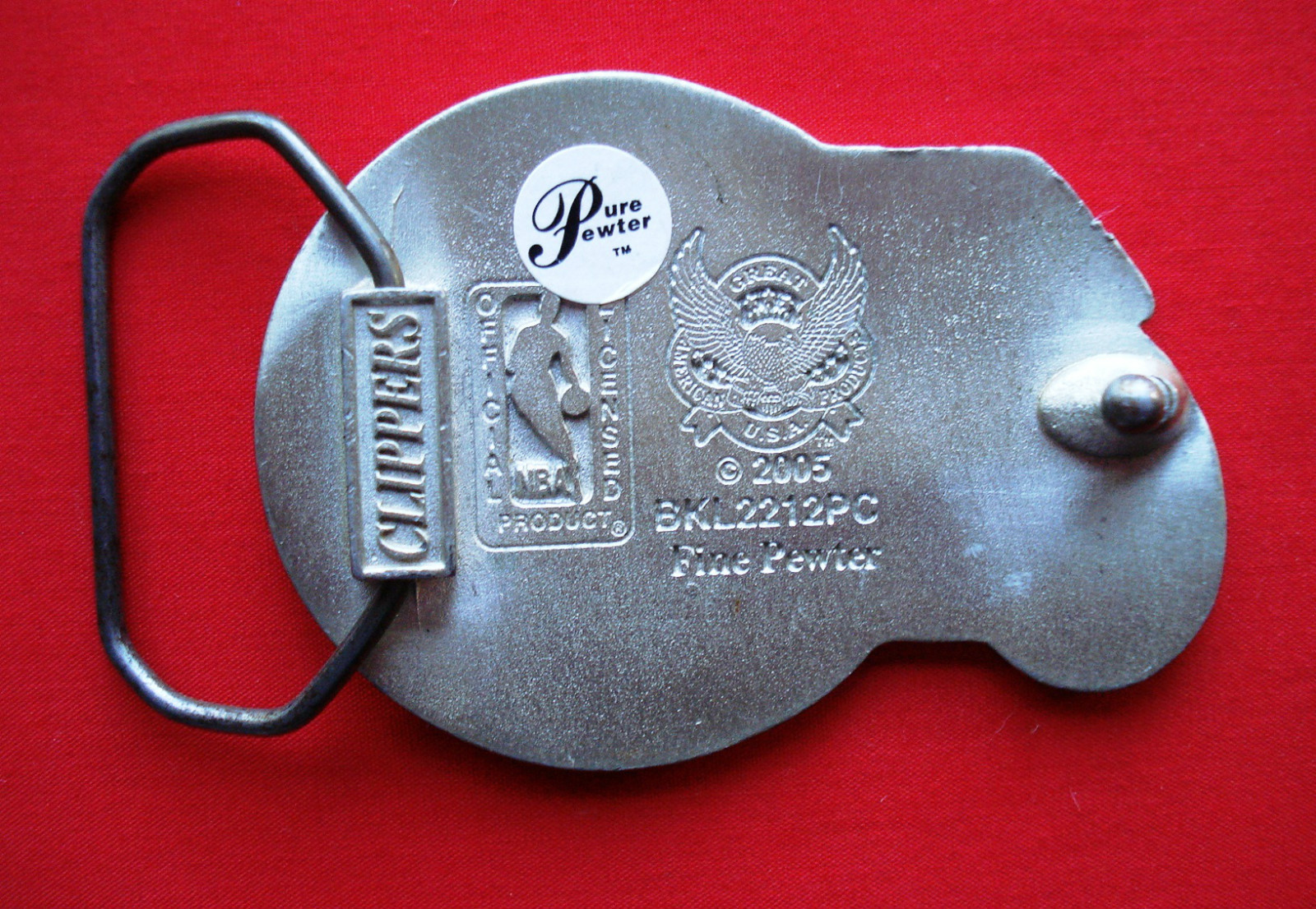 Los Angeles Clippers NBA 2005 Belt Buckle