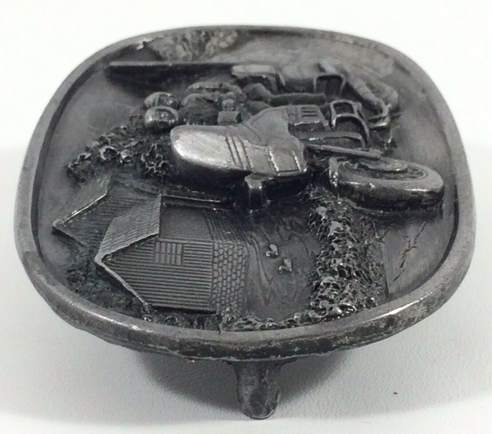 Vtg 1984 Bergamot Brass Works BIKER MOTORCYCLE Belt Buckle Man Women Mill USA