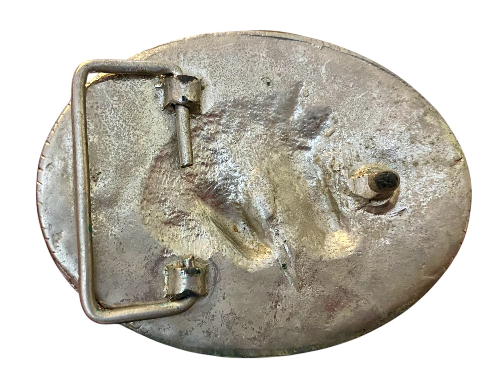 Horses Equestrian Black Belt Buckle 3.25&Prime;