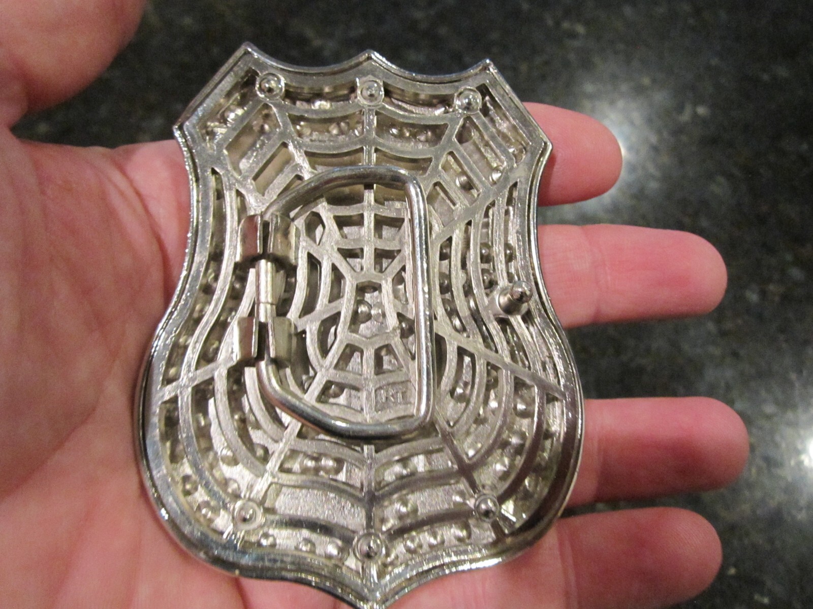 CALIFORNIA U.S. 10 HIGHWAY THEME BELT BUCKLE COVERED IN CRYSTALS GW-17
