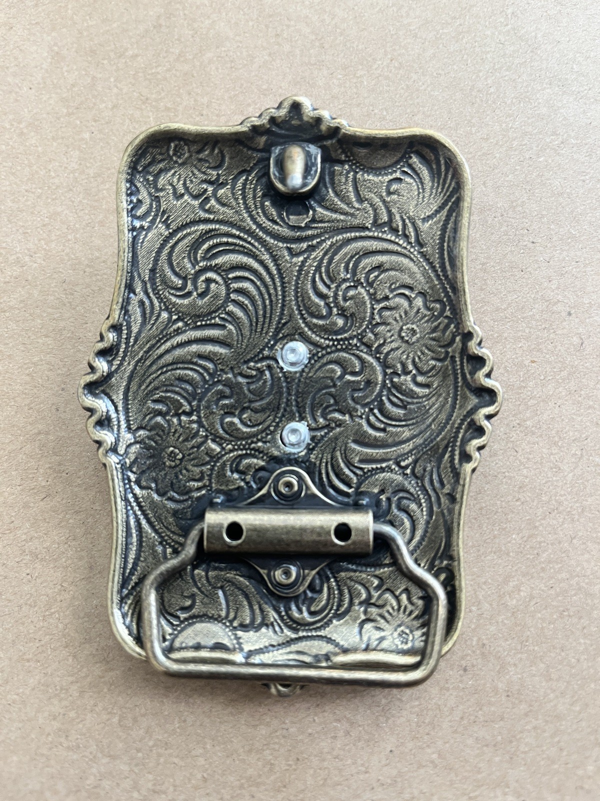 GOLDEN BULL Belt Buckle Metal Zinc Alloy Vintage Retro Cowboy Western Premium