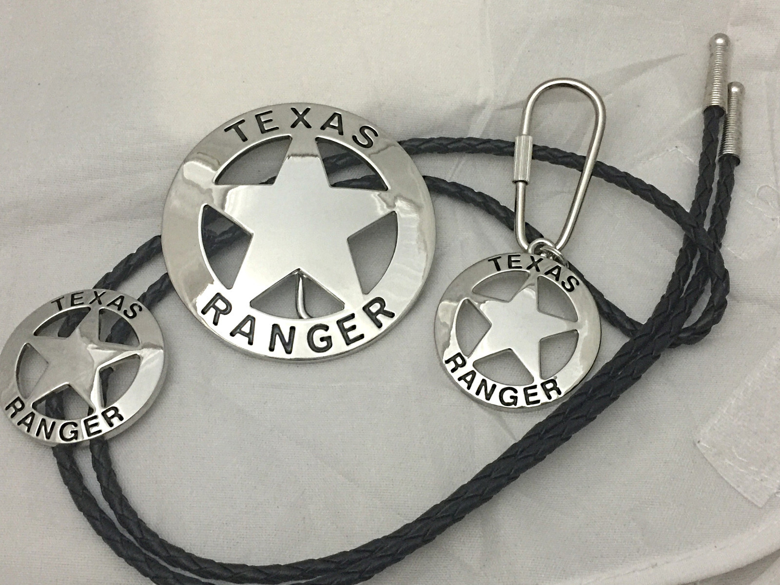 3 piece set Texas Buckle Belt Buckle, Bolo and Key Ring Box Set