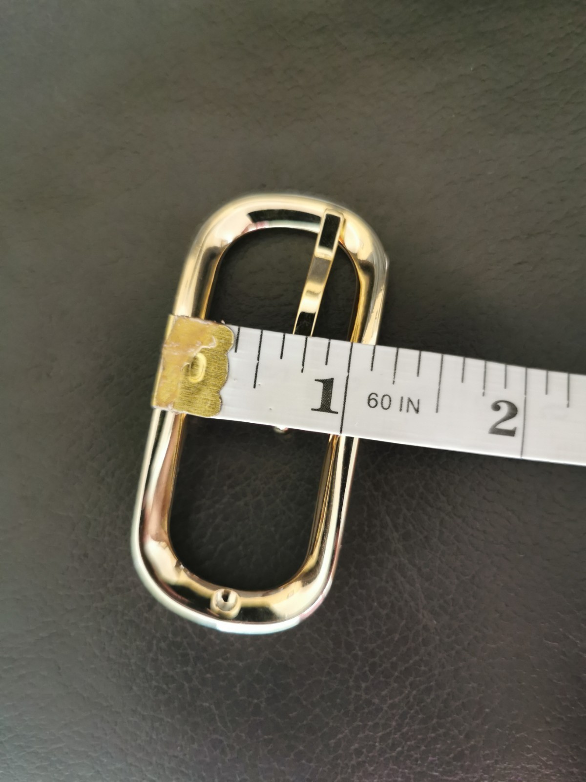 BELT BUCKLES 10993 2.5&Prime;X1&Prime; Gold Plated Made in Italy