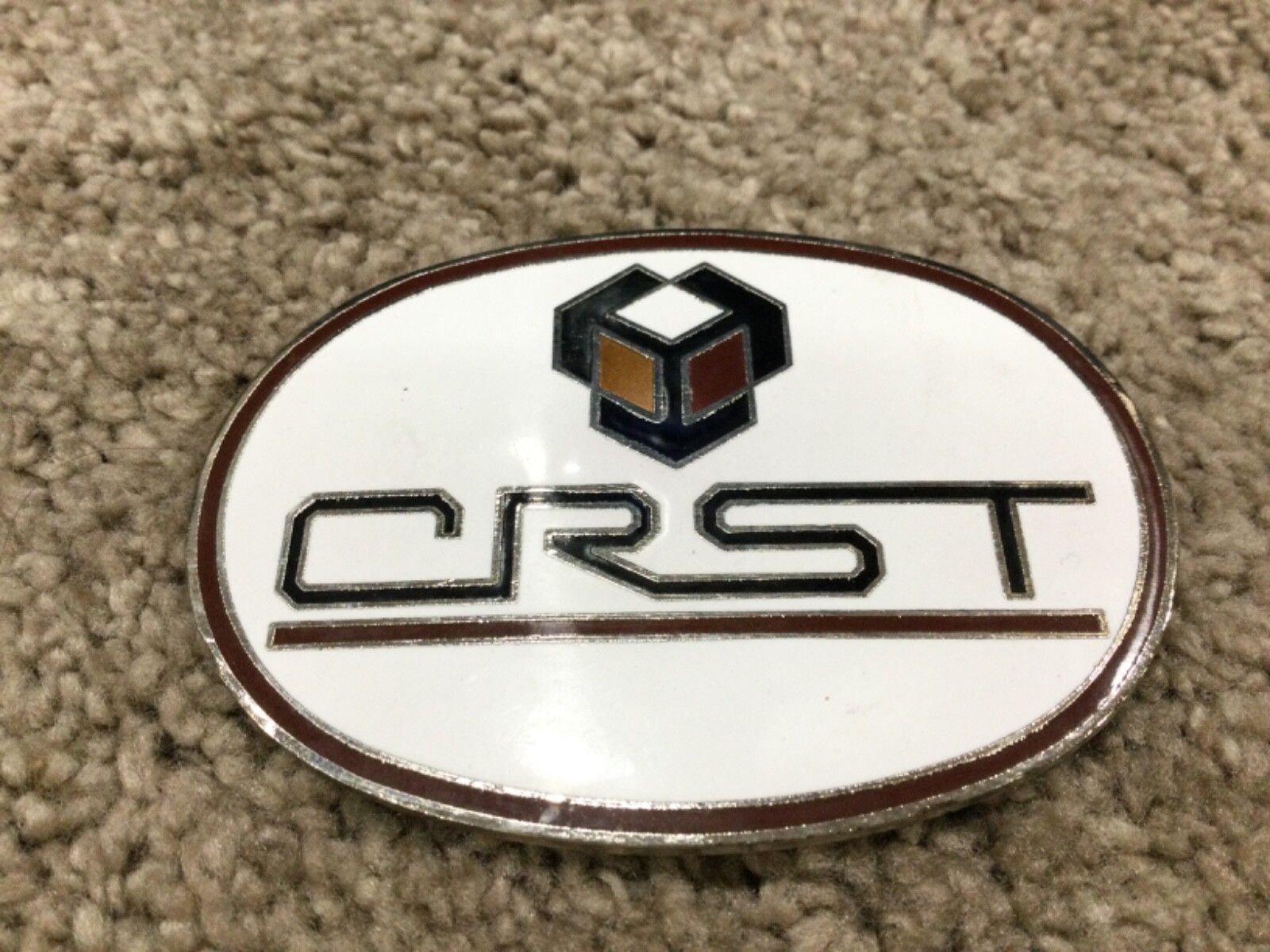 Mens Vintage CRST Transportation Company Belt Buckle