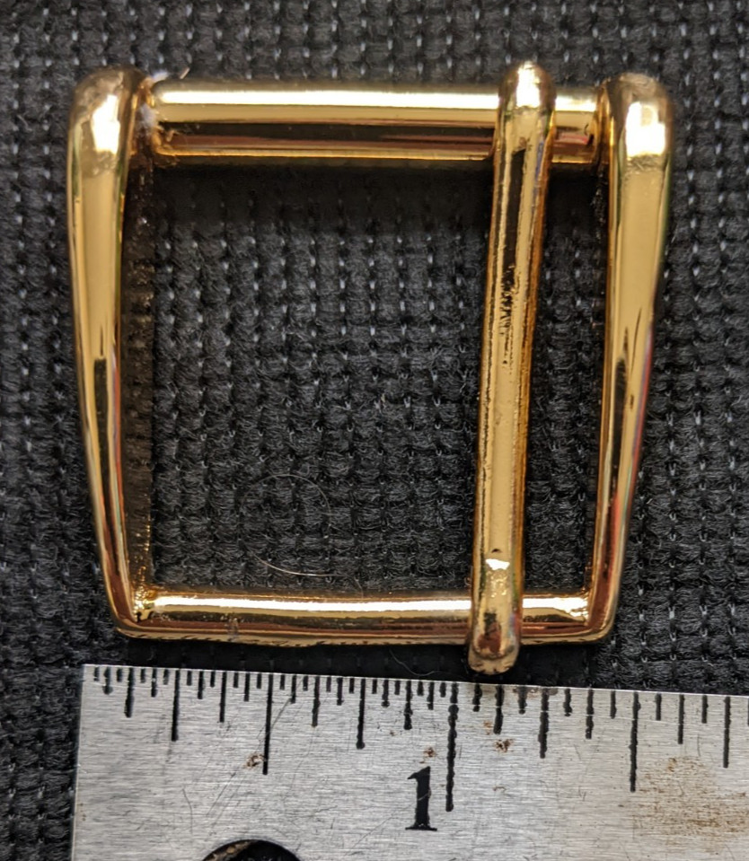 VTG GENUINE COLE HAAN MENs REPLACEMENT BELT BUCKLE METAL SOLID BRASS GOLD TONE