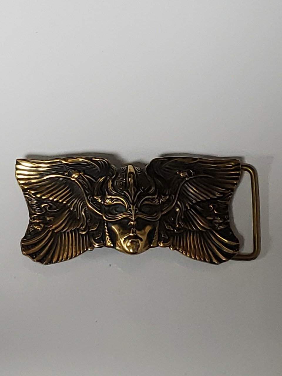 Karmpa Valkyrie Brass Belt Buckle- Viking Ukraine Metal Art Cast