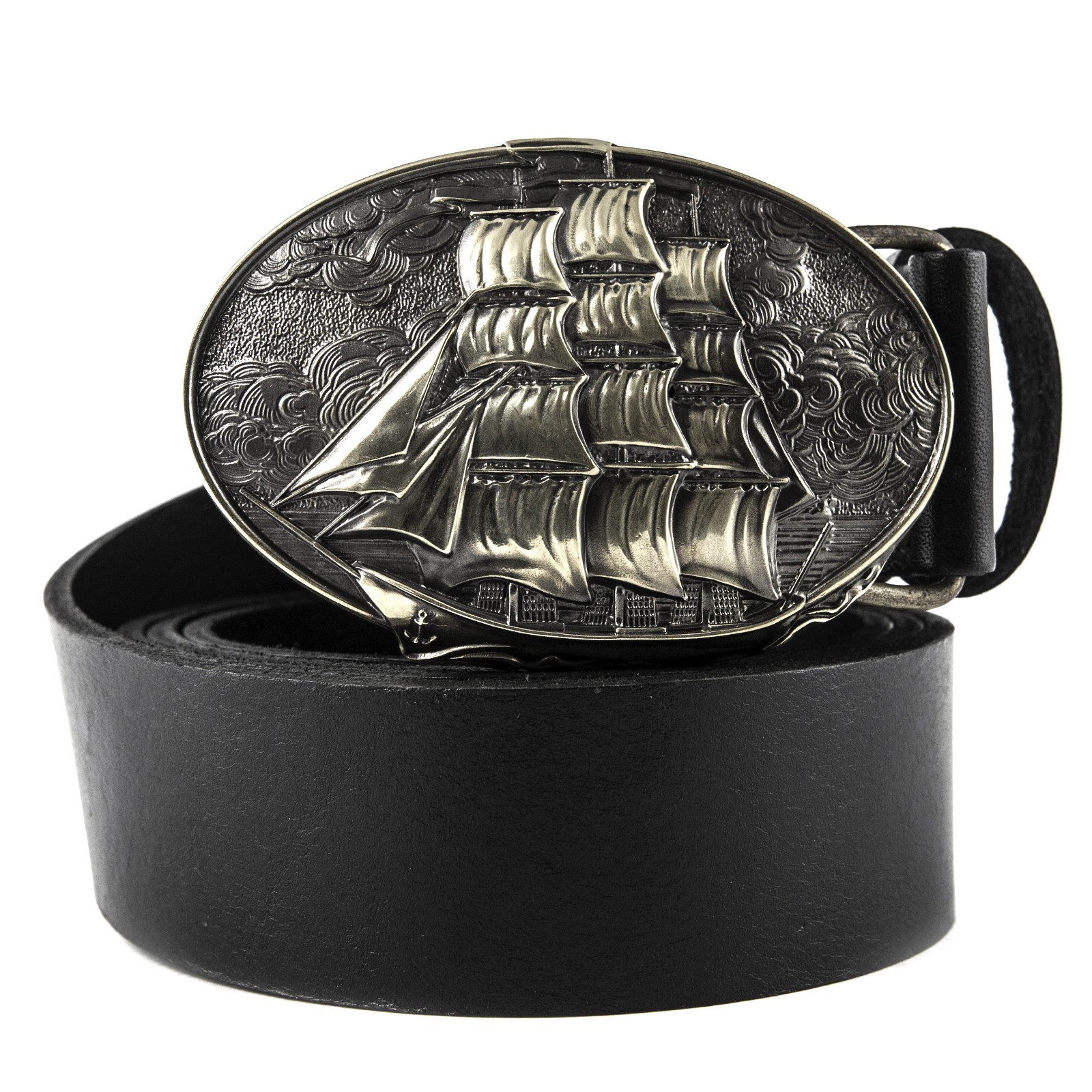 Frigate german silver buckle, barque, sailing vessel, sailship handmade buckle