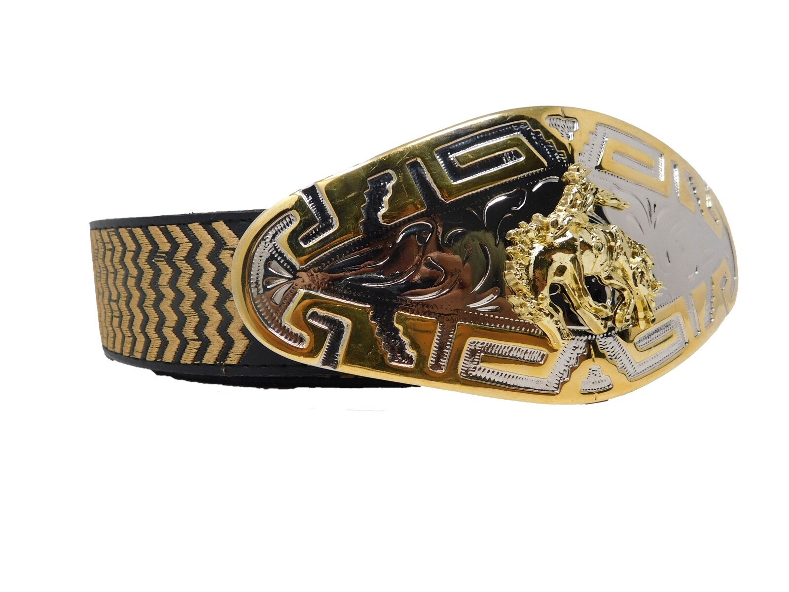 Belt Buckle Gold Horse Cowboy Sliver,Gold,Metal