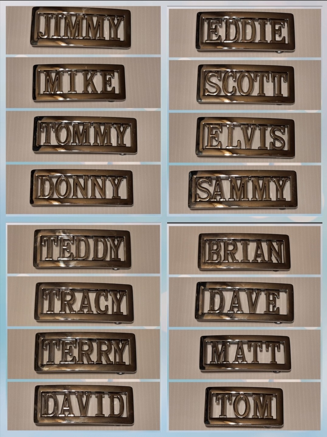Personalized Custom Name Metal Belt Buckle -Put your name / word or# on a Buckle