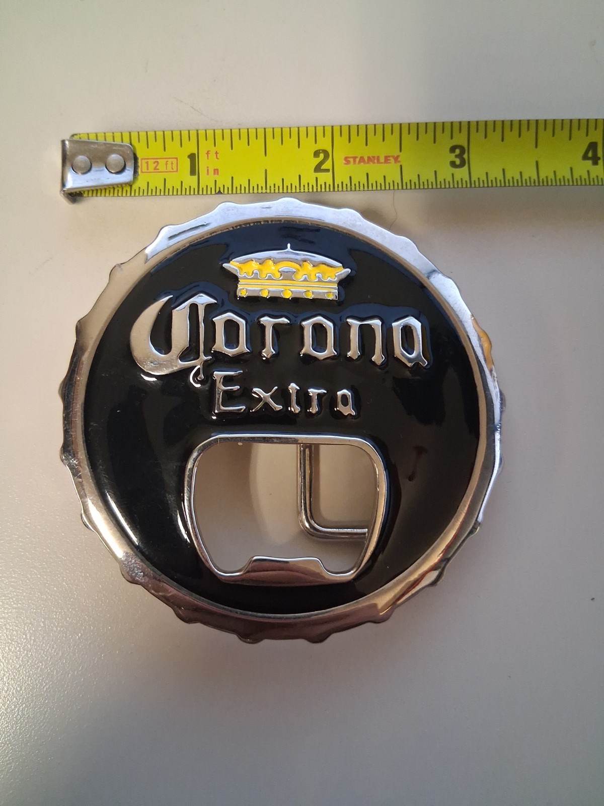 Corona Extra Bottle Opener Belt Buckle 3.5&Prime;