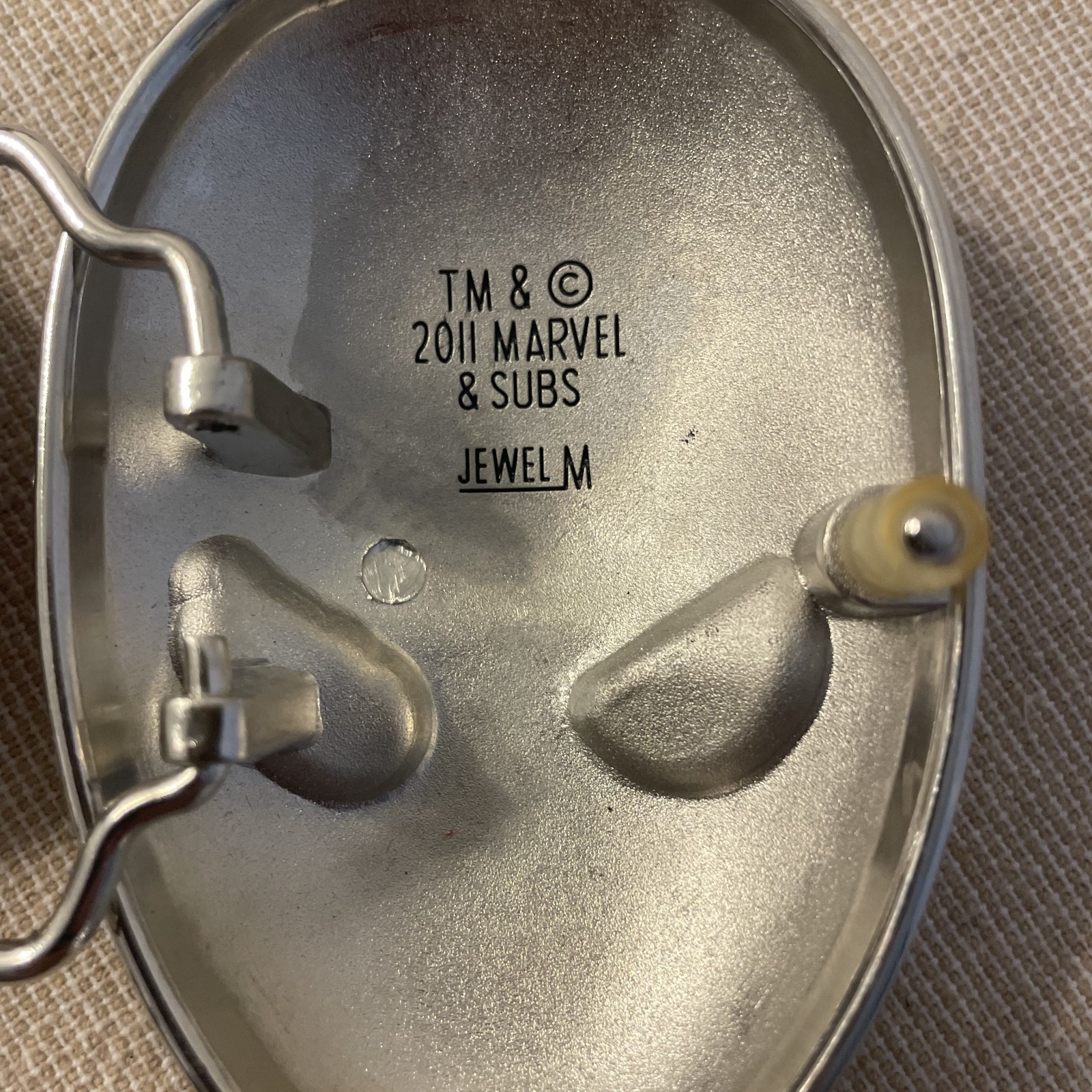 Spider-Man Marvel Comics Belt Buckle Metal Red Silver Superhero