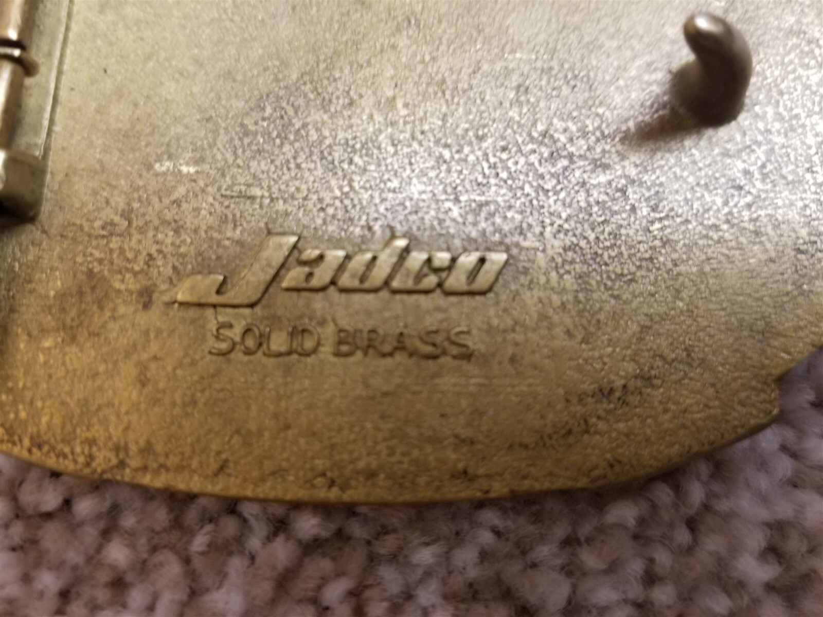Vintage California Farmer Magazine Belt Buckle 130th Aniversary 1984 Brass Jadco