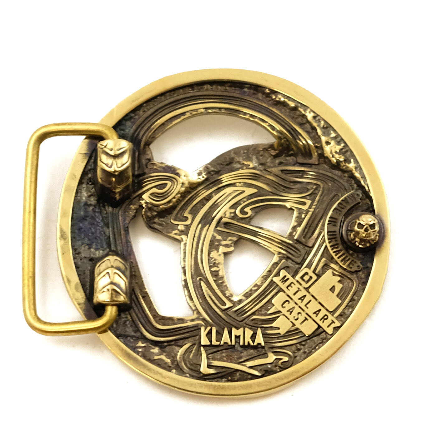 Belt buckle Ouroboros, World Serpent, Scandinavian, Nordic, Celtic
