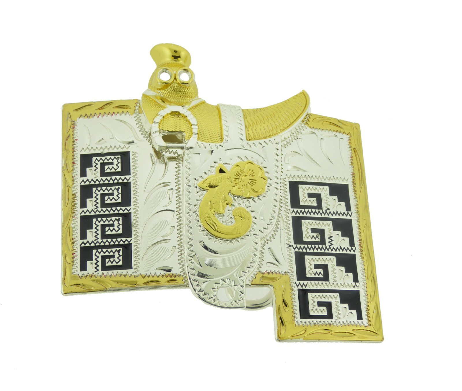 Horse shoe Ranchero Saddle Cowboy Western Rodeo Belt Buckle hebilla del cinturón