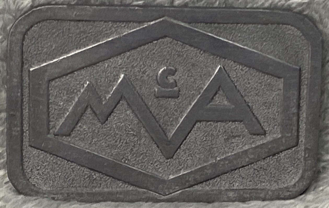 Vintage Hit Line USA MA Silver Tone Belt Buckle 3-1/2” x 2”