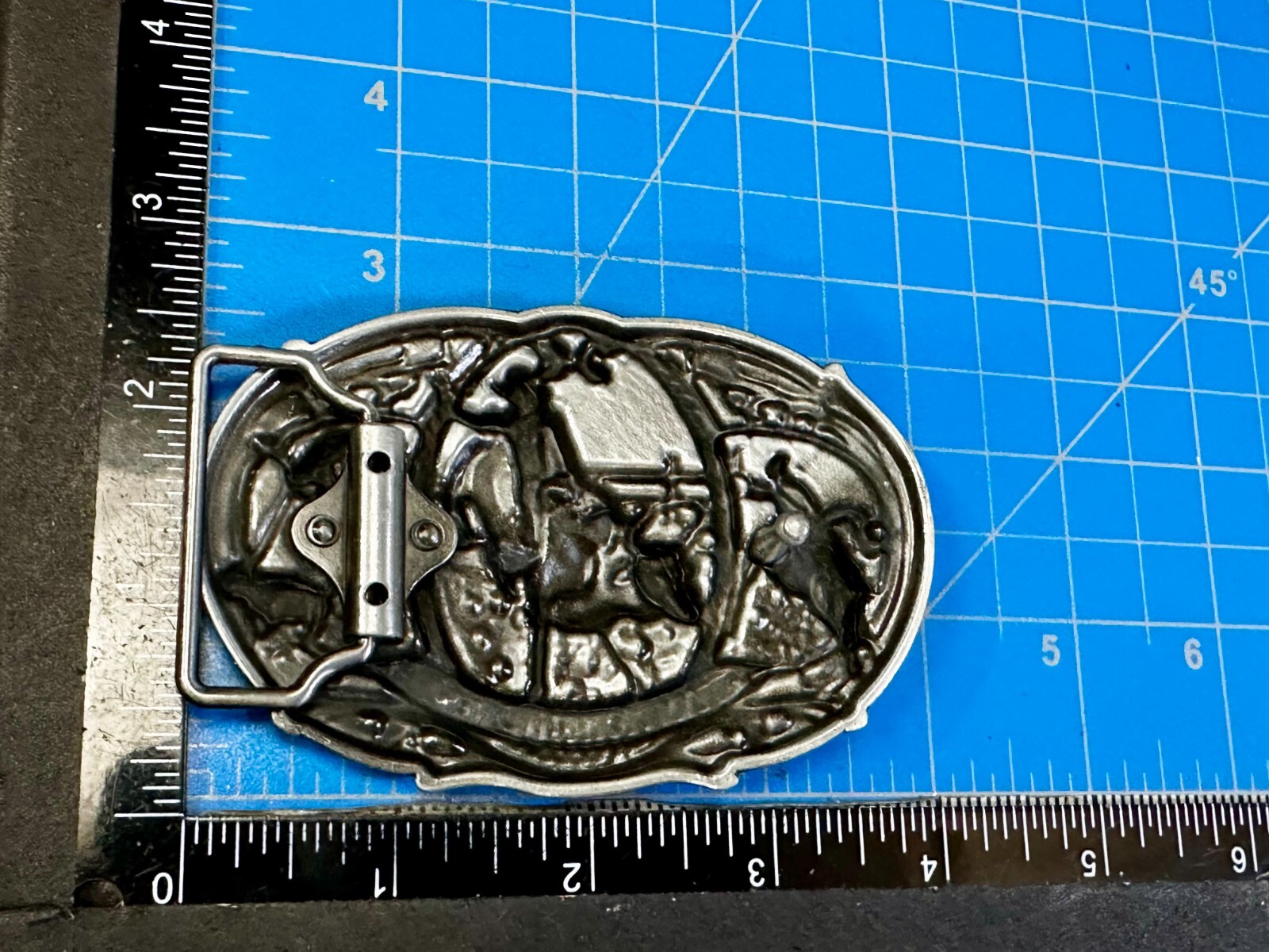 Championship Rodeo Bull Riding Rider Champion Trophy Award Cowboy Belt Buckle