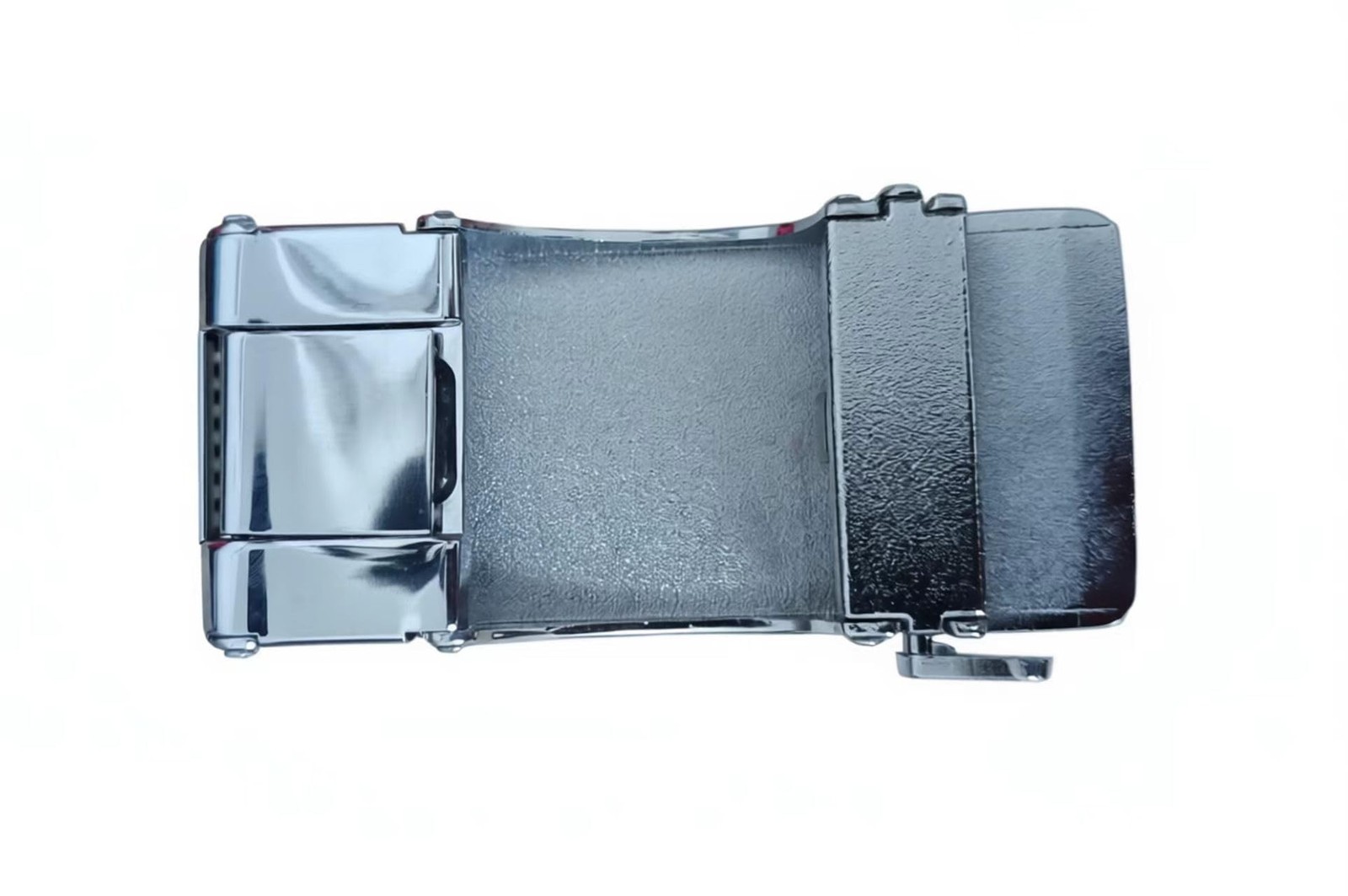 yushengtong Men&rsquo;s Ratchet Mirror Automatic Belt buckle without belt, Silver-1