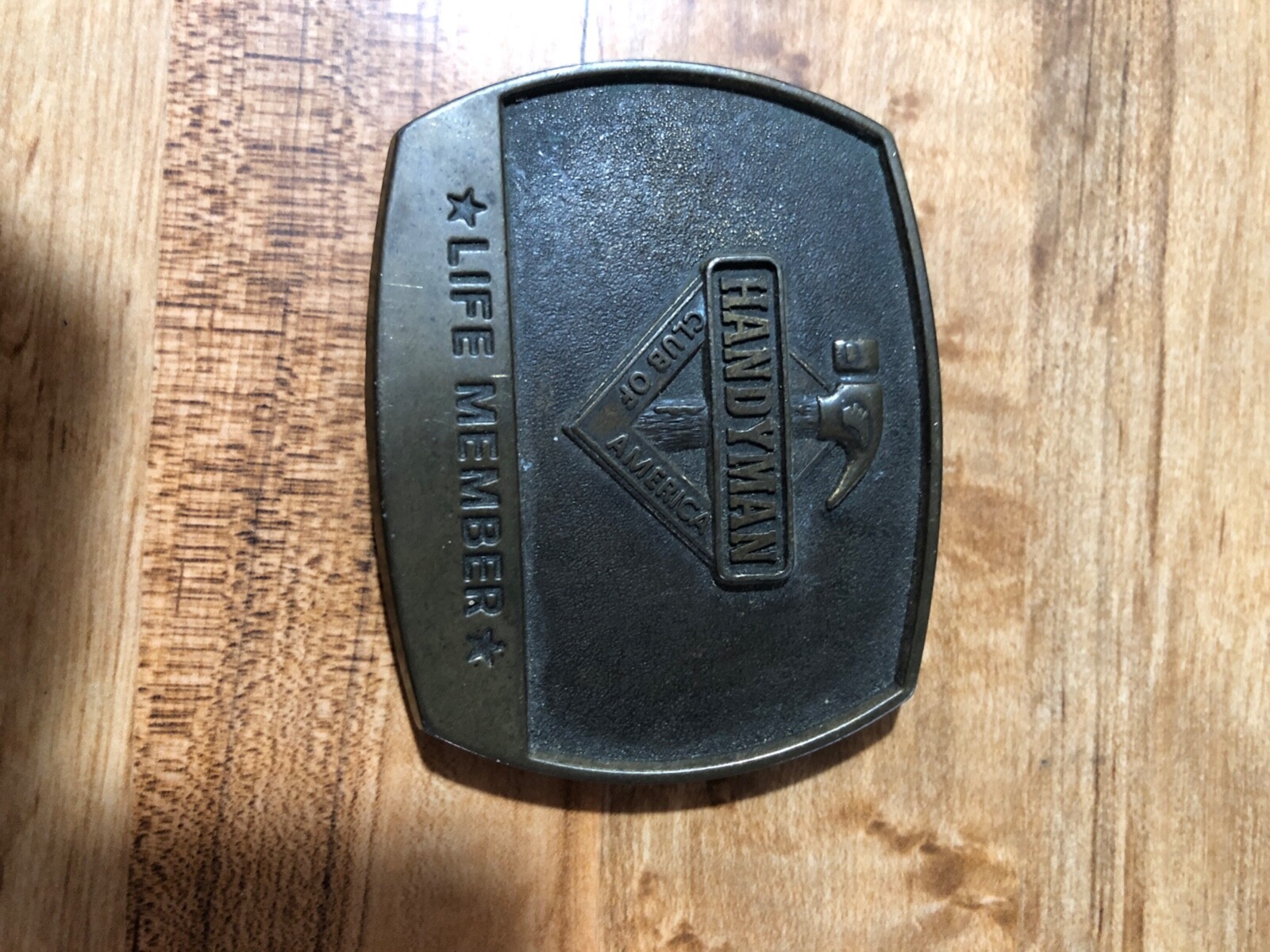 1996 Handyman Club Of America Belt Buckle Brass